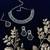 Black designer function wear ad necklace set