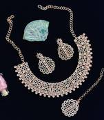 Multicolor designer function wear ad necklace set