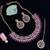 Purple designer function wear ad necklace set