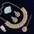Orange designer function wear ad necklace set