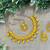 Yellow designer function wear ad necklace set