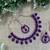 Purple designer function wear ad necklace set