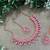 Pink designer function wear ad necklace set