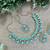 Green designer function wear ad necklace set
