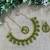 Green designer function wear ad necklace set
