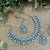 Turquoise designer function wear ad necklace set