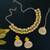 Yellow designer function wear ad necklace set