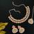 Orange designer function wear ad necklace set