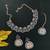 Blue designer function wear ad necklace set