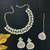 Green designer function wear ad necklace set