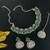 Green designer function wear ad necklace set