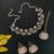 Black designer function wear ad necklace set
