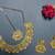 Yellow designer function wear ad necklace set
