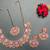 Pink designer function wear ad necklace set