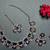 Blue designer function wear ad necklace set