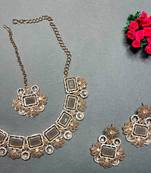 Grey designer function wear ad necklace set