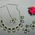Green designer function wear ad necklace set