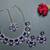 Blue designer function wear ad necklace set