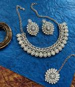 Multicolor designer function wear ad necklace set