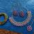 Purple designer function wear ad necklace set