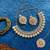 Orange designer function wear ad necklace set