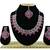 Red designer function wear ad necklace set