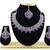 Purple designer function wear ad necklace set