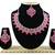 Red designer function wear ad necklace set