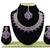 Purple designer function wear ad necklace set