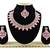 Pink designer function wear ad necklace set