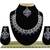 Blue designer function wear ad necklace set