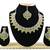 Green designer function wear ad necklace set