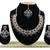 Black designer function wear ad necklace set