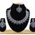 Blue designer function wear ad necklace set