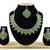 Green designer function wear ad necklace set