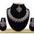 Maroon designer function wear ad necklace set