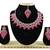 Red designer function wear ad necklace set