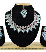 Turquoise designer function wear ad necklace set