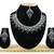 Black designer function wear ad necklace set