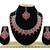 Red designer function wear ad necklace set