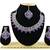 Purple designer function wear ad necklace set