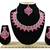 Red designer function wear ad necklace set