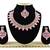 Pink designer function wear ad necklace set
