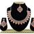 Orange designer function wear ad necklace set