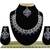 Blue designer function wear ad necklace set