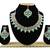 Green designer function wear ad necklace set