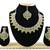 Green designer function wear ad necklace set