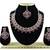 Maroon designer function wear ad necklace set