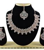 Grey designer function wear ad necklace set
