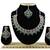 Green designer function wear ad necklace set